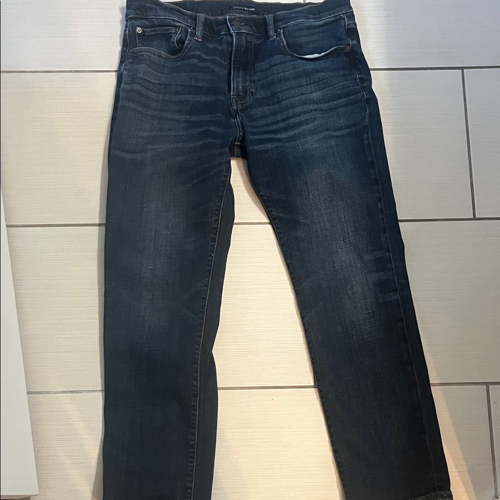 Lucky Brand Men's Deep Blue 223 Straight Jeans w33 L30
